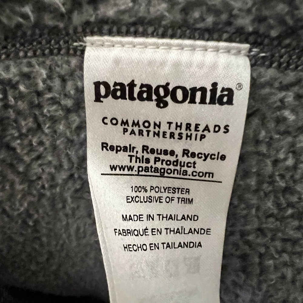 Patagonia Men’s Better Sweater 1/4 Zip XXL Stone Heather - Picture 5 of 9